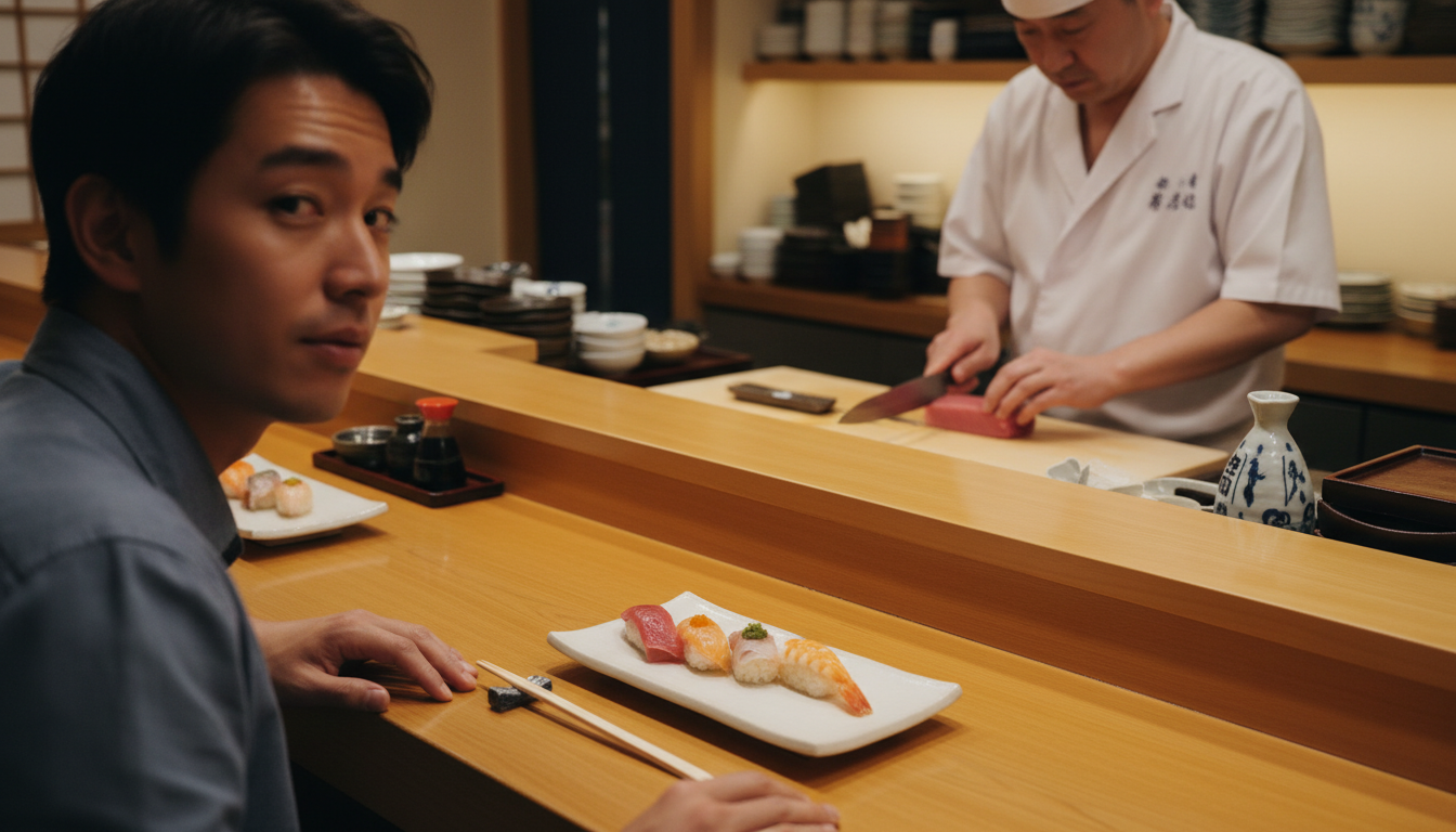 日本の寿司屋カウンター、座っても大丈夫?初心者旅行者のためのリアルガイド