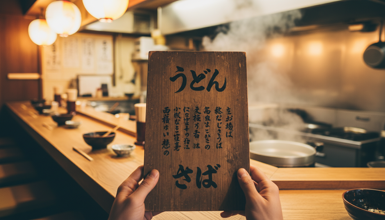 日本のうどん vs そば、1秒で選ぶコツ(現地人のように注文)