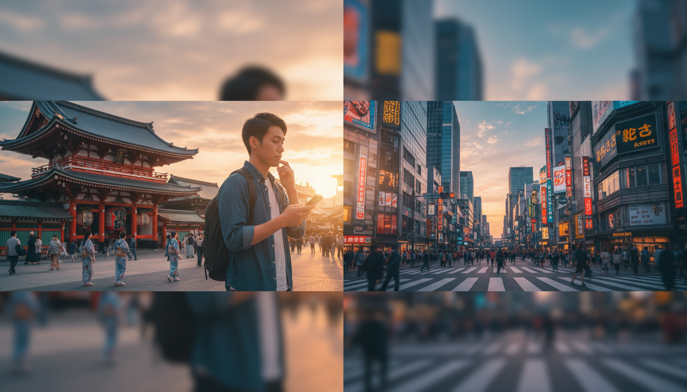 ひとり日本旅行、東京 vs 大阪?旅人のリアルな本音比較