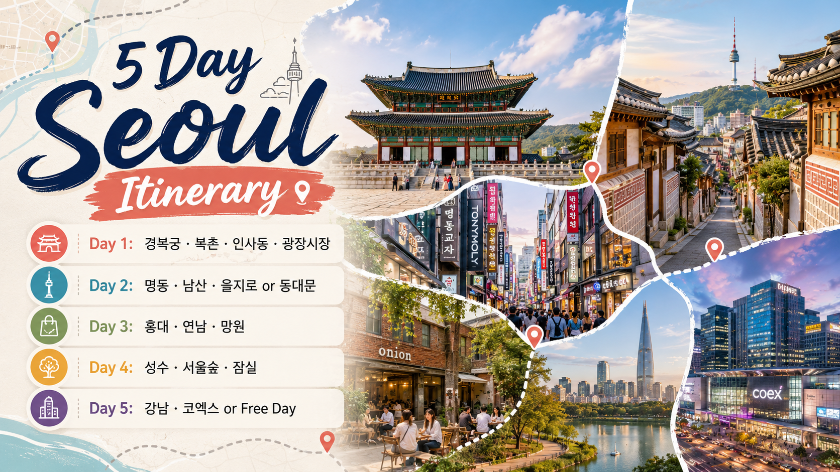 5 Day Seoul Itinerary: A Realistic Plan by Neighborhood