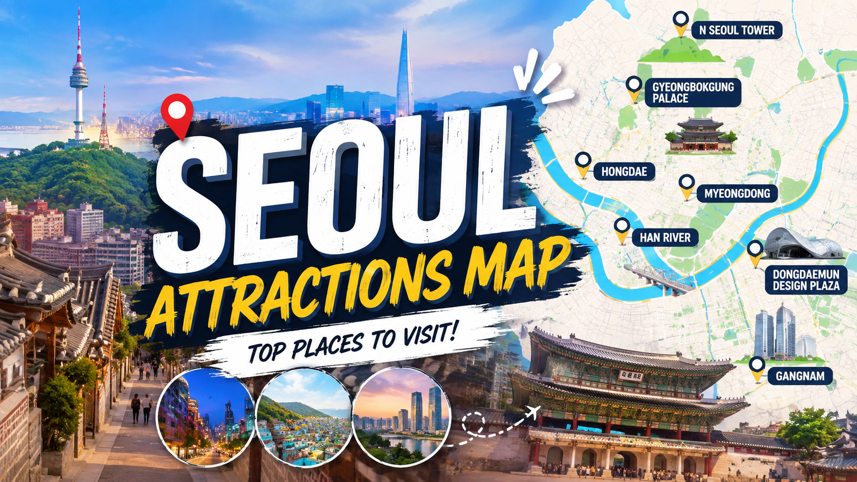 Seoul Attractions Map: Plan Sightseeing by Area, Not Just Distance