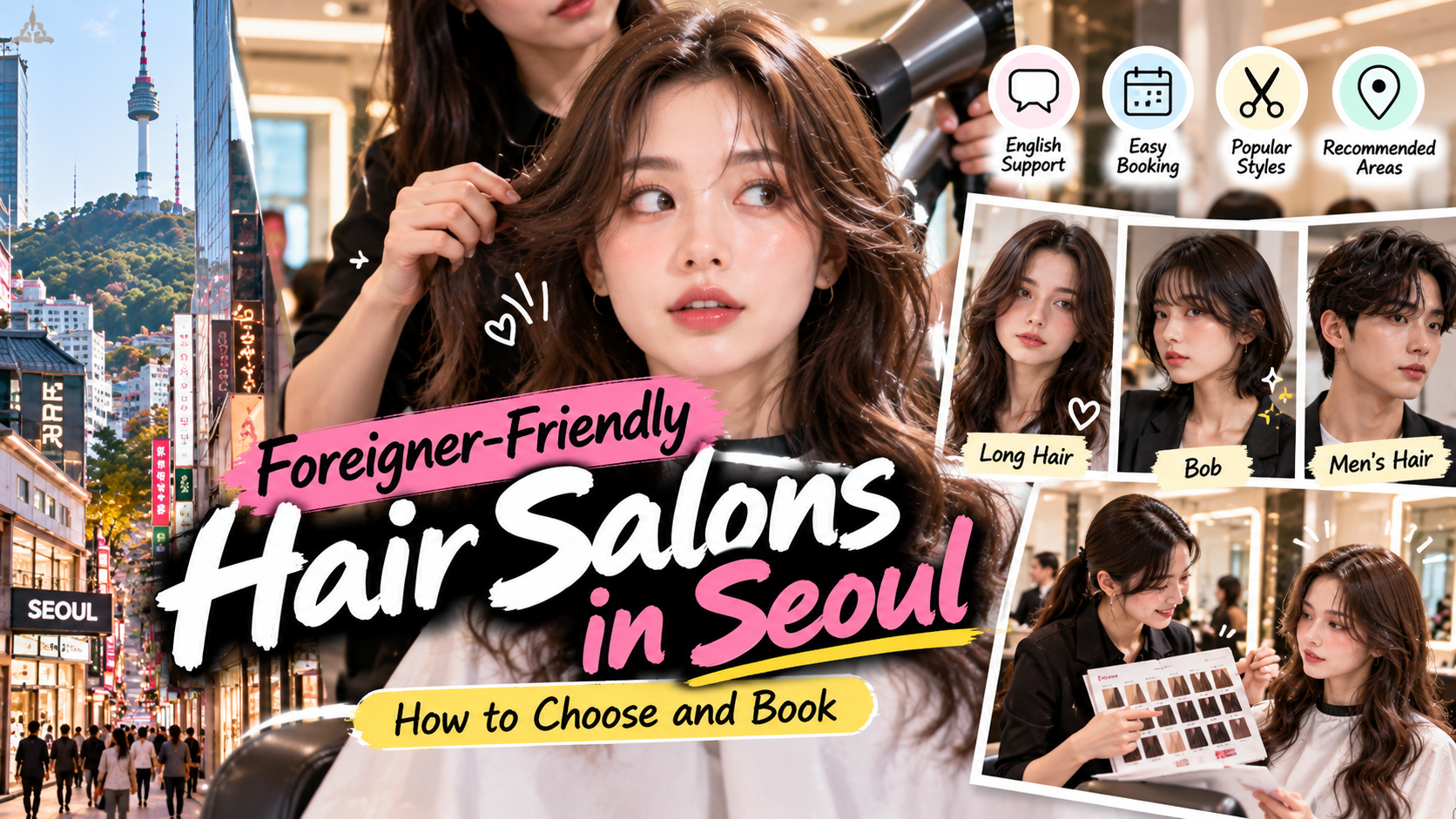 Friseur in Seoul für ausländische Gäste: Salon wählen und Termin buchen