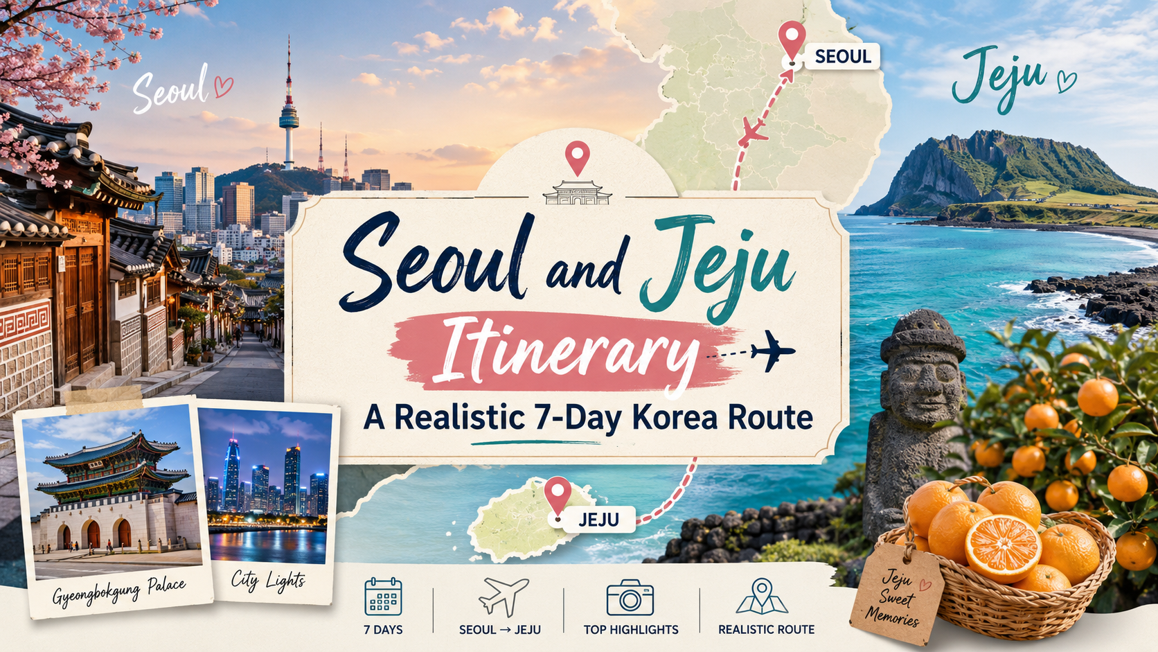 Seoul and Jeju Itinerary: A Realistic 7-Day Korea Route